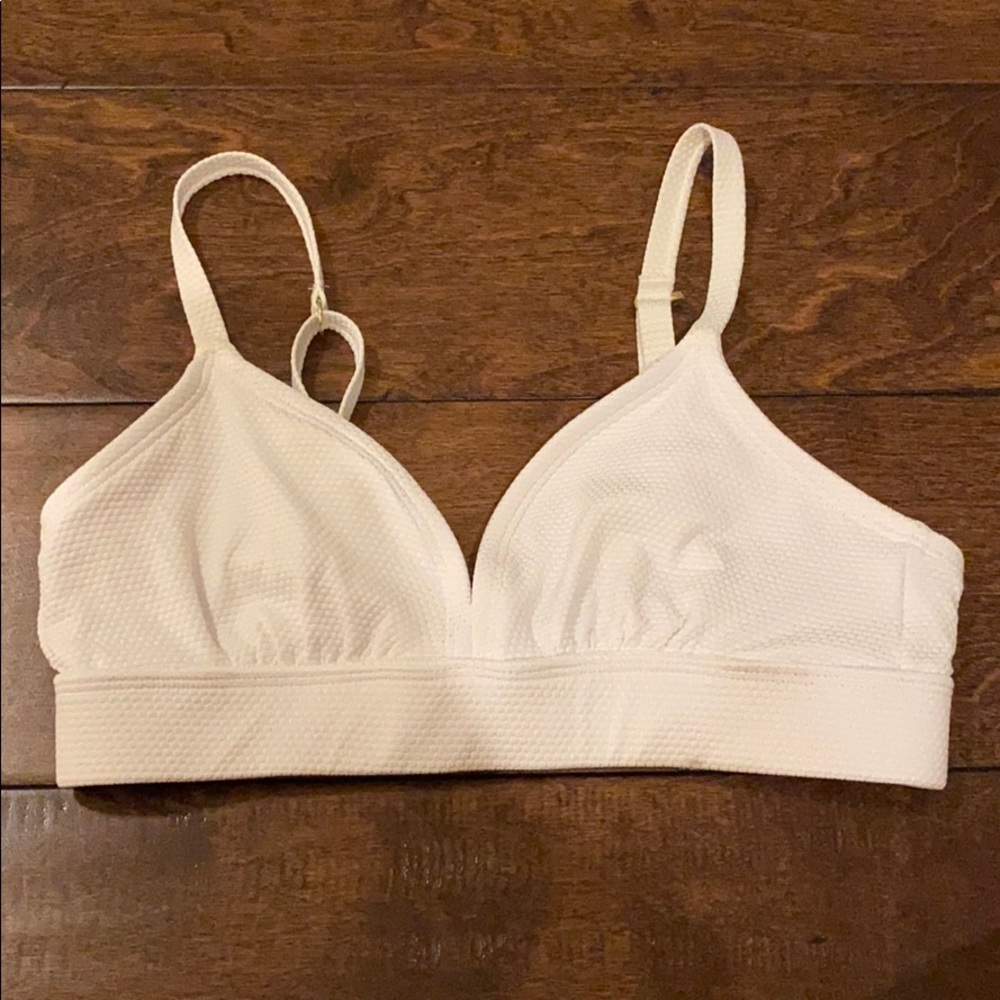 White Bathing Suit Top from Kona Sol